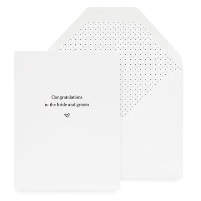 Bride & Groom Congratulations Card