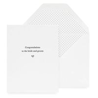 Bride & Groom Congratulations Card