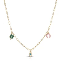 Luck Is On Your Side Charm Necklace