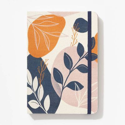 Floral Fabric Covered Notebook