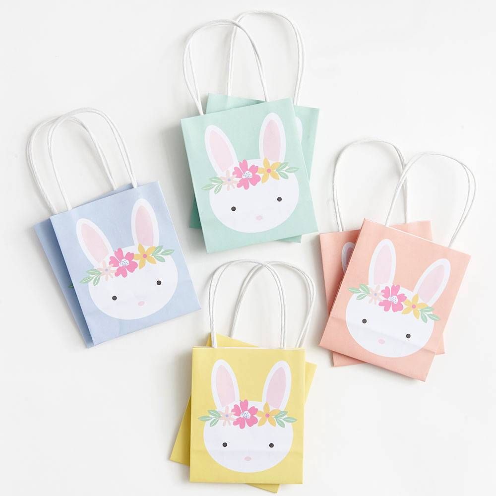 Flower Crown Bunnies Treat Bags