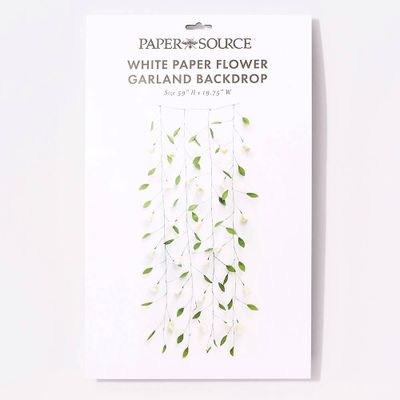 Greenery Paper Flower Garland Backdrop