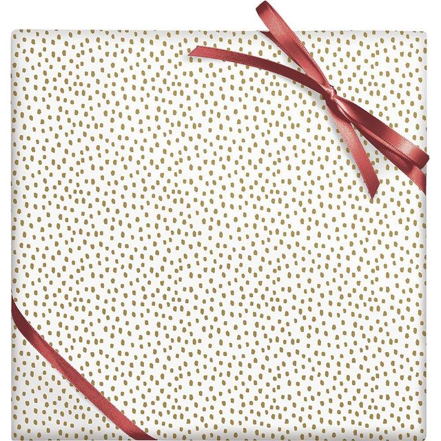 Candy Cane Red Foil Stone Wrapping Paper