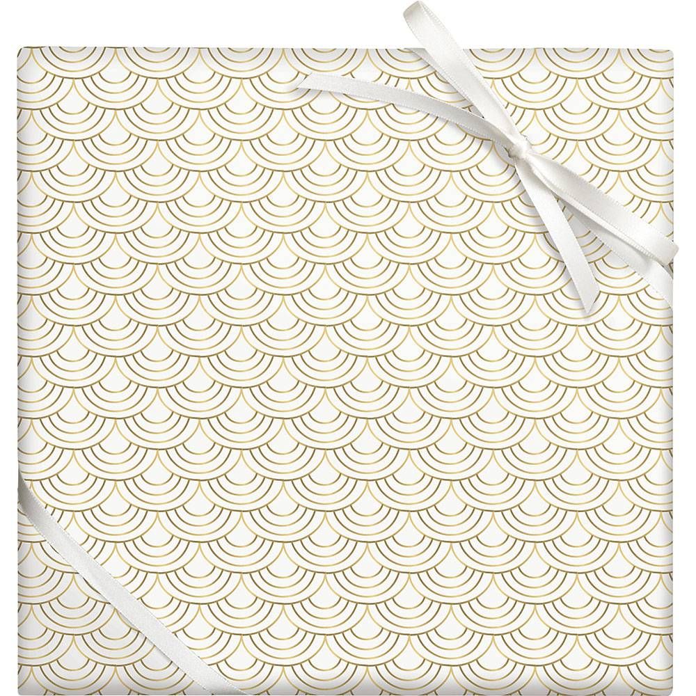 Art Deco Gold Foil Stone Wrapping Paper