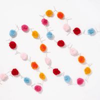 Multi-Color Pom String Lights