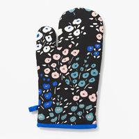 Blue Floral Oven Mitt