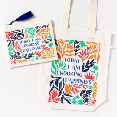 Happiness Tote & Pouch Set