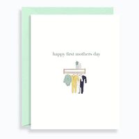 Baby Clothes First Mother's Day Card