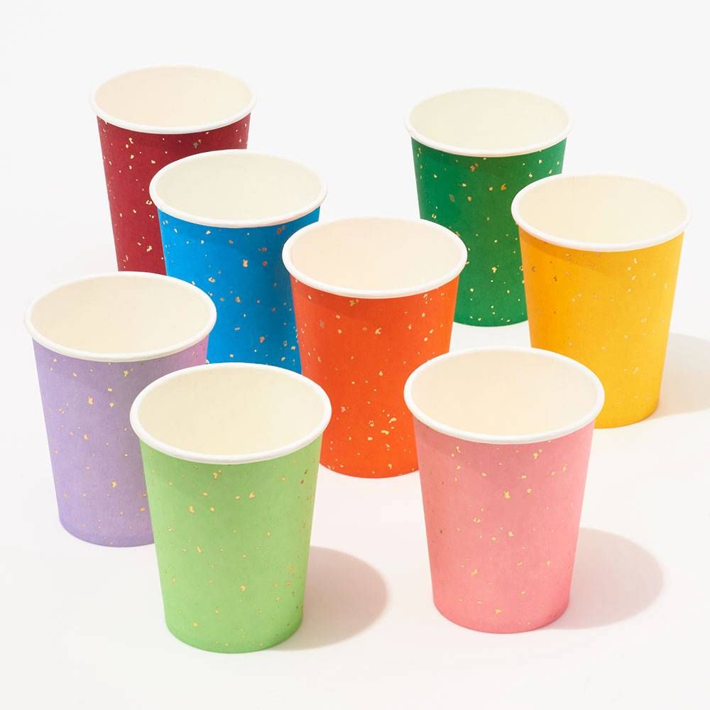 Bright Multicolor Paper Cups