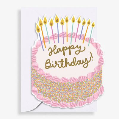 Die Cut Cake Birthday Card