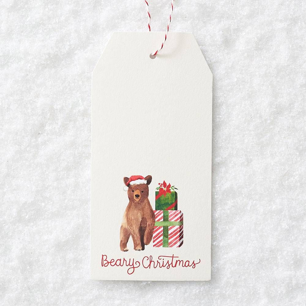 Beary Christmas Gift Tags