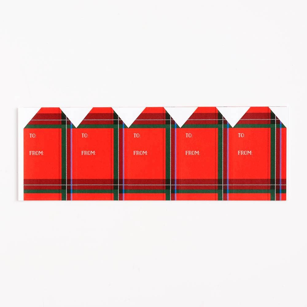 Tartan Plaid Labels