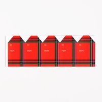 Tartan Plaid Labels