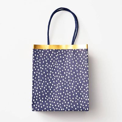 Navy Flurry Treat Bags