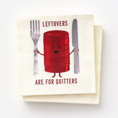 Leftovers Are For Quitters Cocktail Napkins