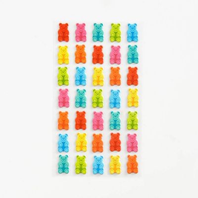 Gummy Bear Puffy Stickers