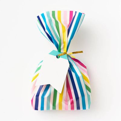 Colorful Stripe Cellophane Bags