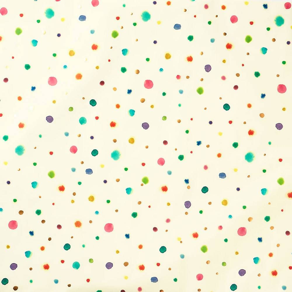 Colorful Watercolor Dots Stone Wrapping Paper