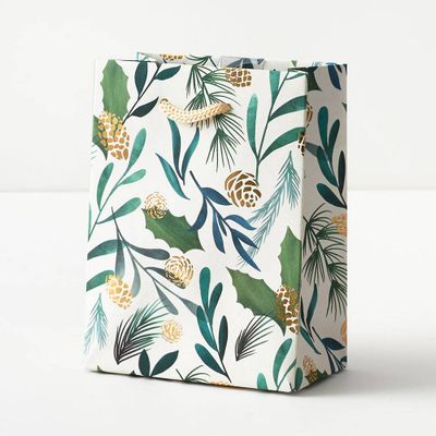 Pinecone Greenery Gift Bag