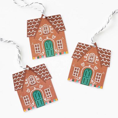 Gingerbread House Gift Tags