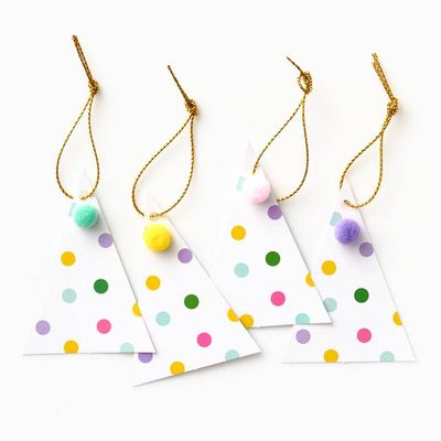 Party Hat Pom Gift Tags