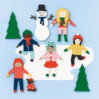 Ice Skating Dolls Craft Kit