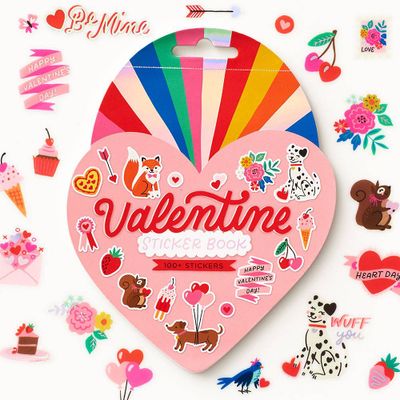 Colorful Heart Sticker Book