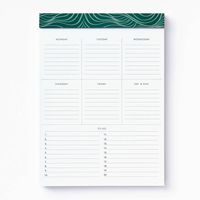 Green Wavy Legal Pad