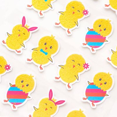 Glitter Chick Stickers