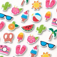 Summer Puffy Stickers