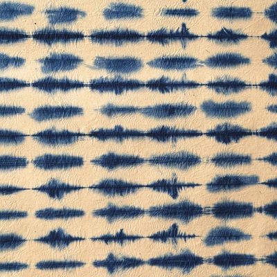 Shibori Blue Handmade Paper