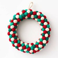 Holiday Pom Wreath