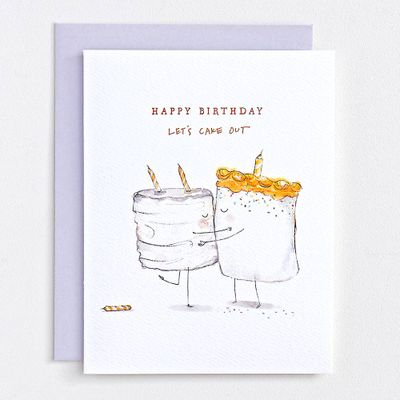 Let's Cake Out Birthday Card