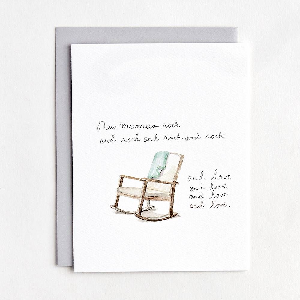 Rock and Love Baby Card