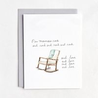 Rock and Love Baby Card