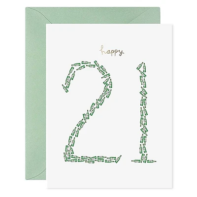 Happy 21 Birthday Card