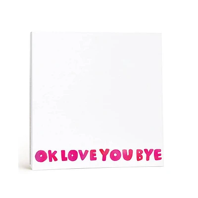 Okloveyoubye Notepad by E. Frances