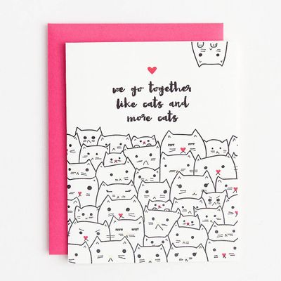 Go Together like Cats Friendship Card