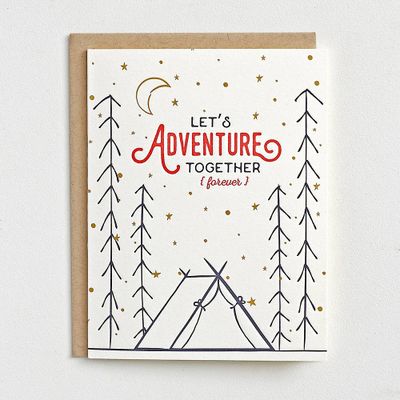 Let's Adventure Together Greeting Card