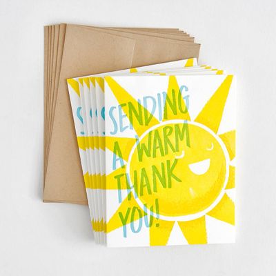 Warm Thank You Card Set