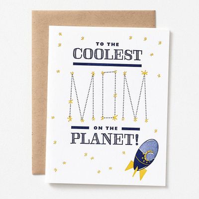 Planet's Coolest Mom Mother's Day Card