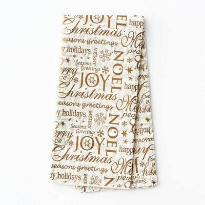 Christmas Sentiments Tissue Paper