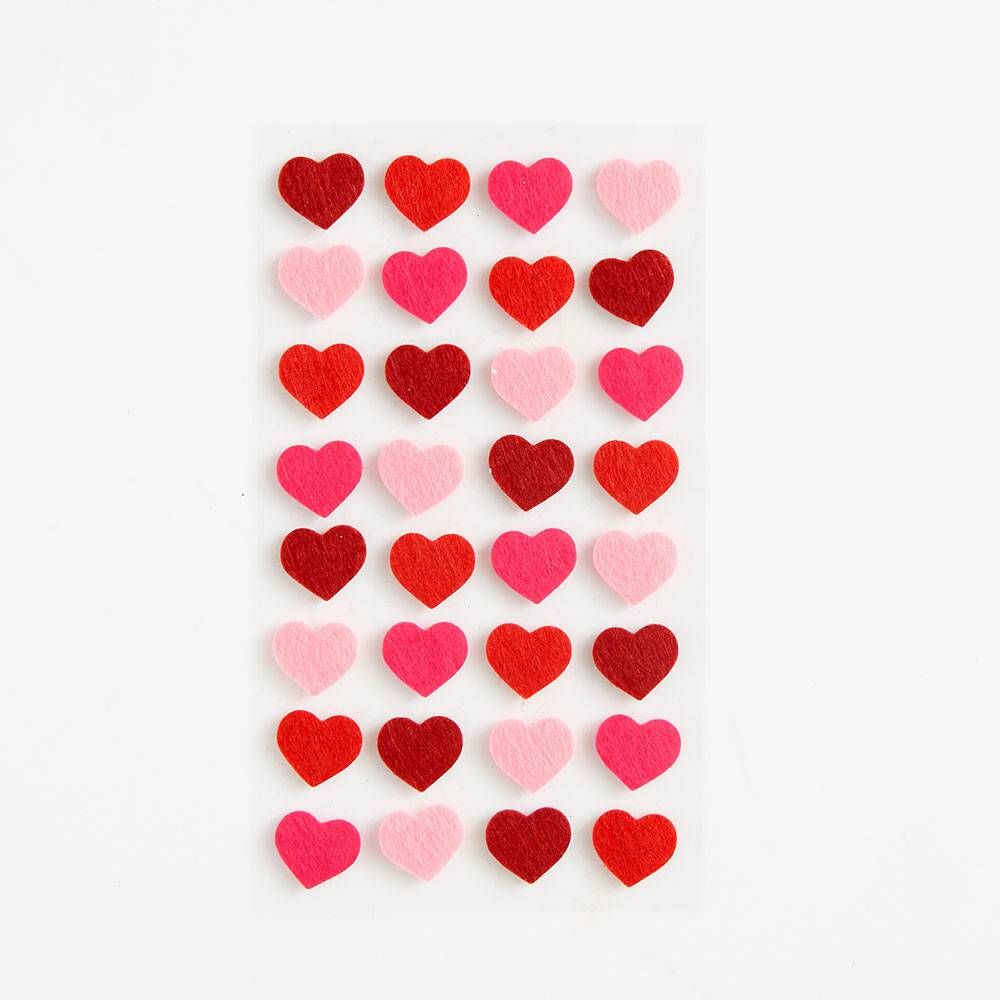Paper Source Felt Heart Stickers