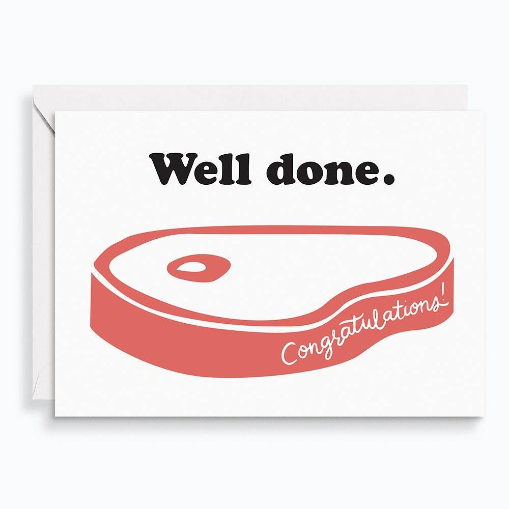 Well Done Congratulations Card