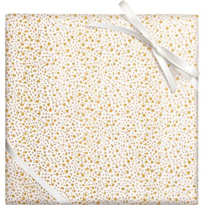 Gold Foil & Glitter Dots Wrapping Paper