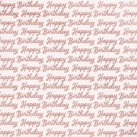 Pink Glitter Happy Birthday Wrapping Paper