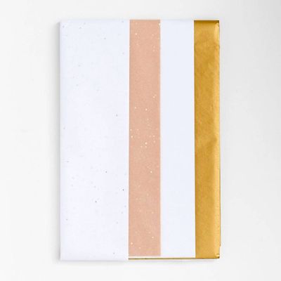 White And Gold Tissue Paper Set