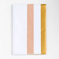 White And Gold Tissue Paper Set