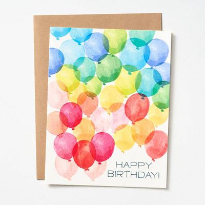 Birthday Balloons Supersized Card