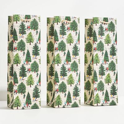 Christmas Tree Farm Wine Bags